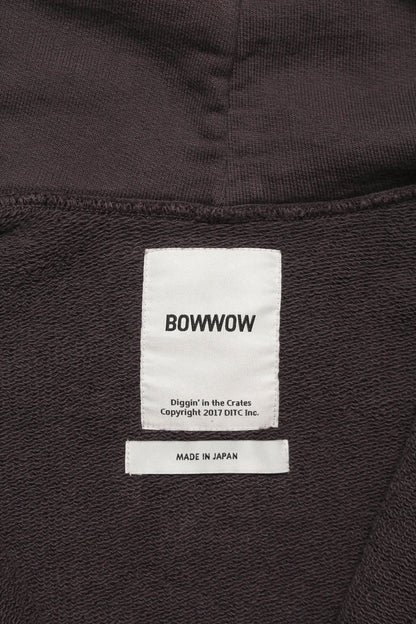 BOWWOW BASEBALL CHAMPION ZIP HOODIE AGED-BROWN