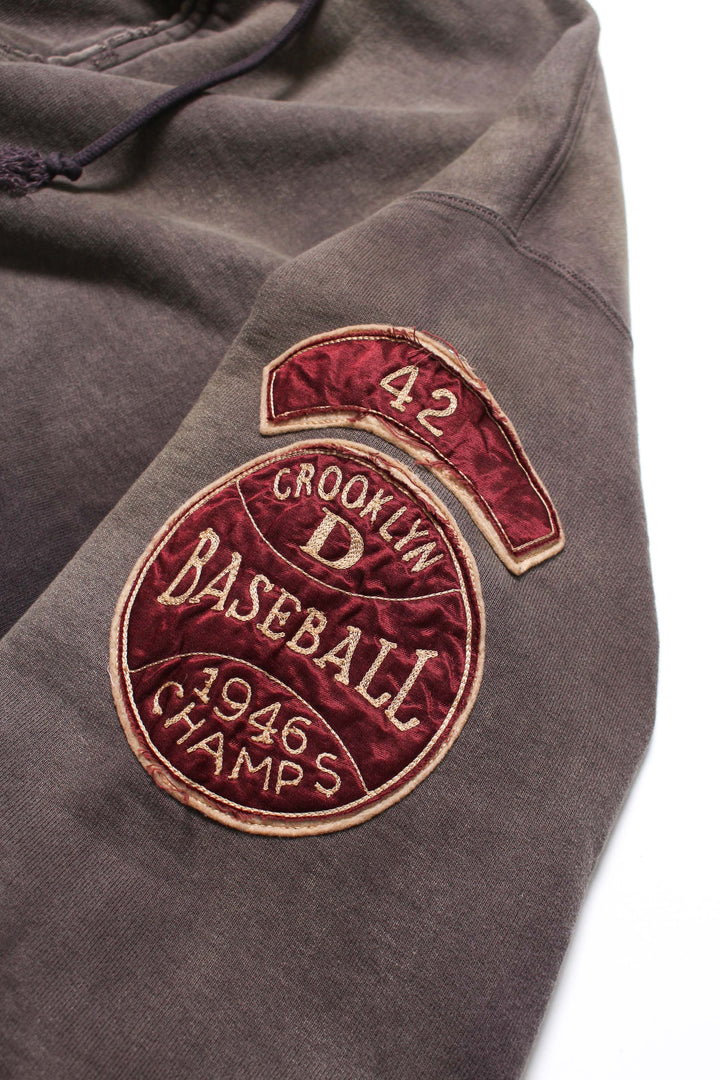 BOWWOW BASEBALL CHAMPION ZIP HOODIE AGED-BROWN