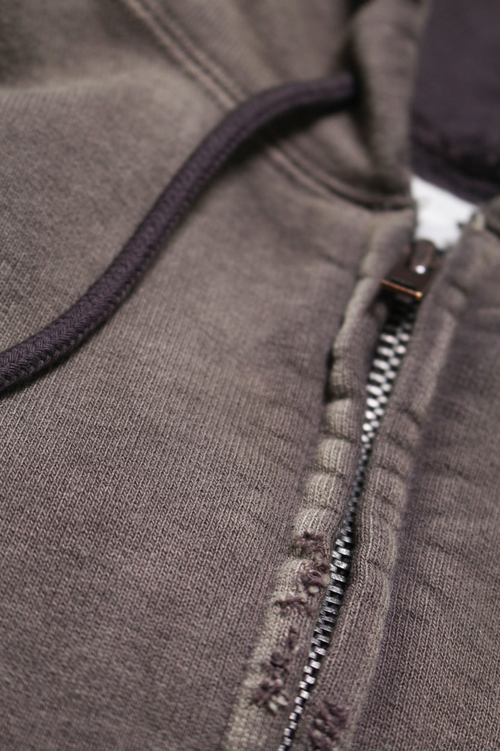 BOWWOW BASEBALL CHAMPION ZIP HOODIE AGED-BROWN