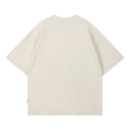 OPEN DIALOGUE BIG LOGO TEE-BEIGE