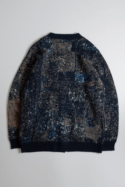FUNDAMENTAL BORO CARDIGAN-NAVY