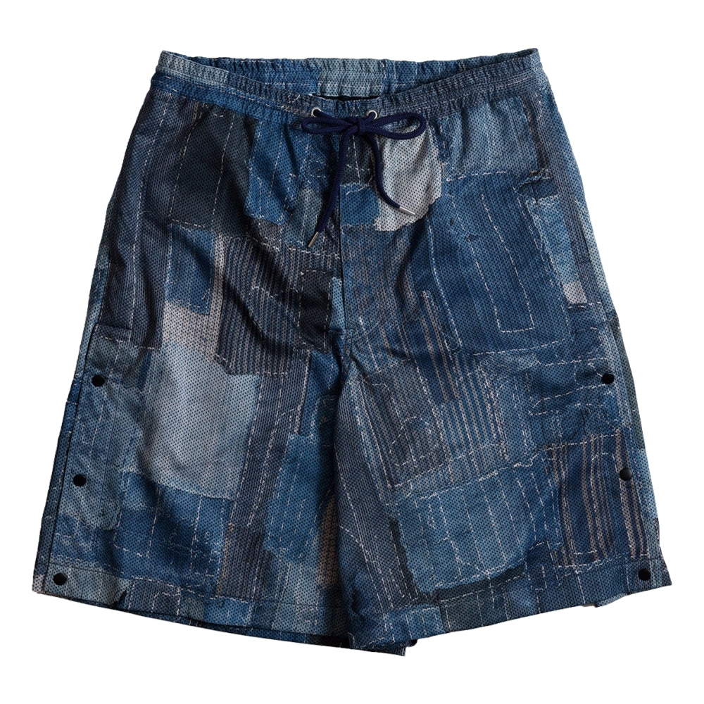 FUNDAMENTAL BORO SIDE BUTTON KNEE PANTS-BORDO