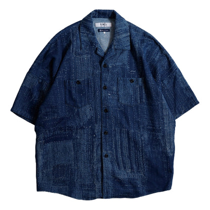 FUNDAMENTAL BORO S/S SHIRT 3YR WASH-INDIGO
