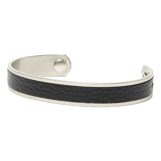 BRASS BRACELET REGULAR WITH SHRINK LEATHER