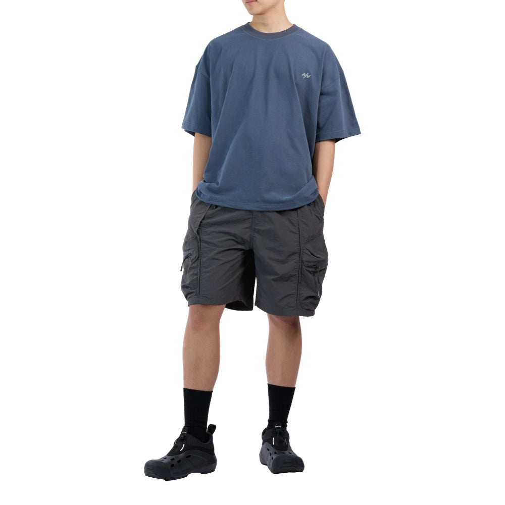 NINE POINT NINE ESCAPE BREATHE 3D POCKET SHORTS-CHARCOAL