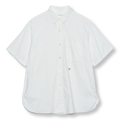 Nanamica BUTTON DOWN WIND S/S SHIRT-WHITE