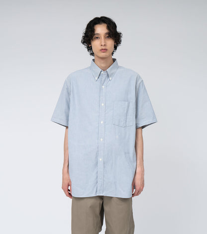Nanamica BUTTON DOWN WIND S/S SHIRT-NAVY