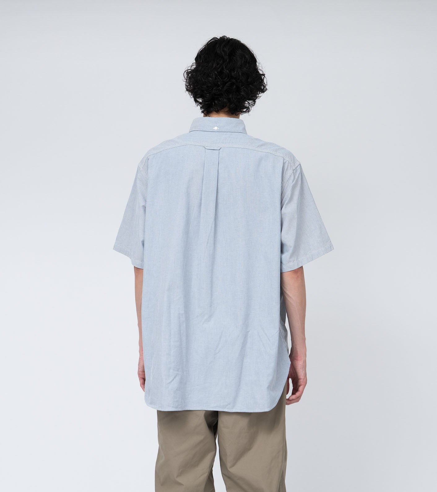 Nanamica BUTTON DOWN WIND S/S SHIRT-NAVY