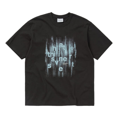 THIS IS NEVER THAT BRUSHED PAINT TEE-BLACK