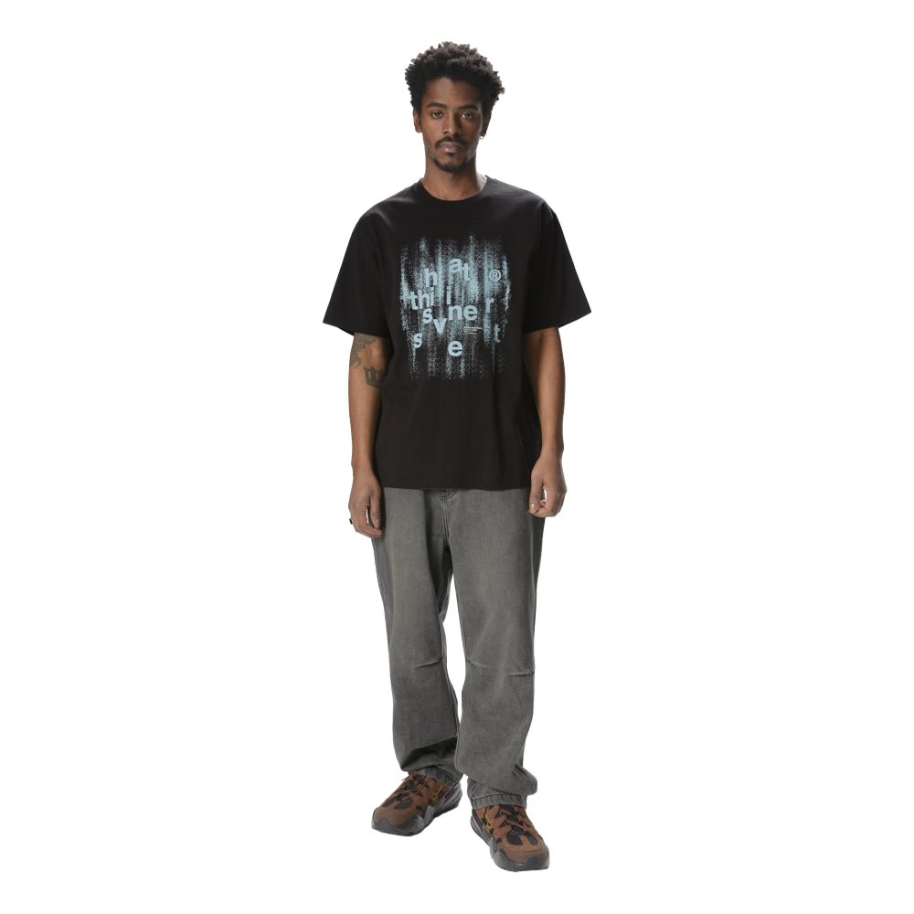 THIS IS NEVER THAT BRUSHED PAINT TEE-BLACK