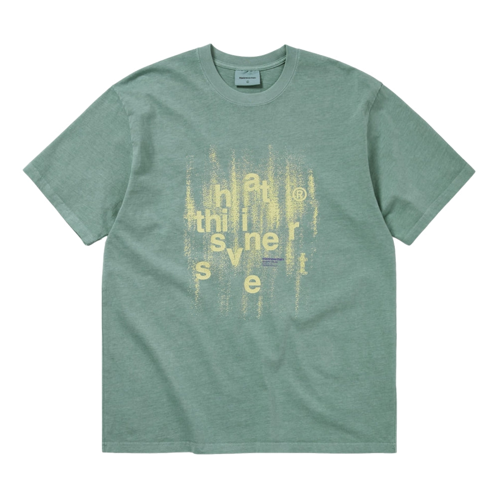 THIS IS NEVER THAT BRUSHED PAINT TEE-EMERALD