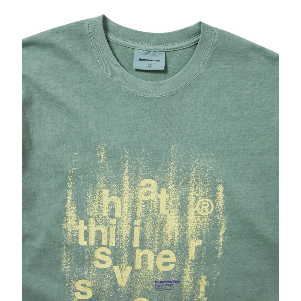 THIS IS NEVER THAT BRUSHED PAINT TEE-EMERALD