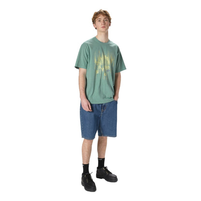 THIS IS NEVER THAT BRUSHED PAINT TEE-EMERALD