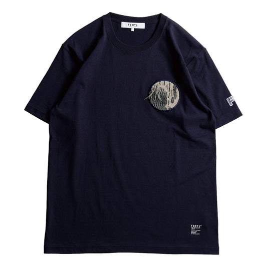 FUNDAMENTAL CIRCLE BORO PATCH TEE-NAVY