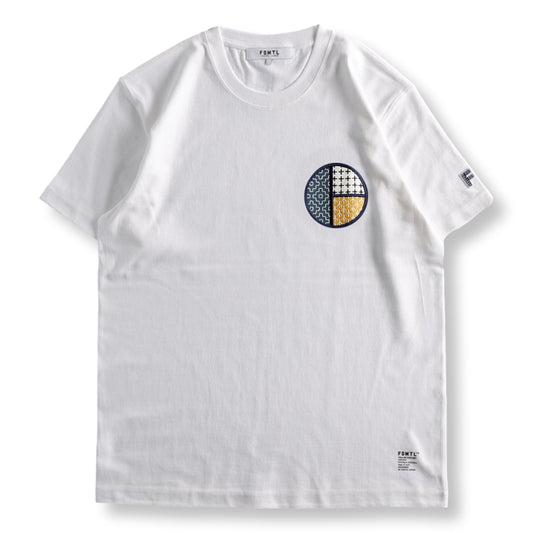 FUNDAMENTAL CIRCLE PATCH TEE-WHITE