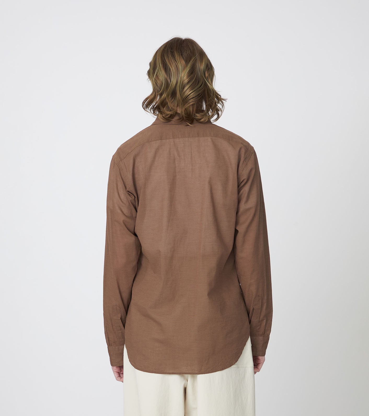 Nanamica CLASSIC FIT SHIRT-BROWN