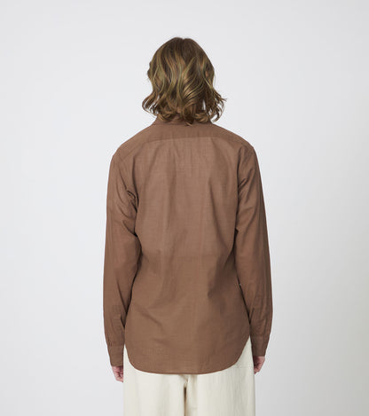 Nanamica CLASSIC FIT SHIRT-BROWN