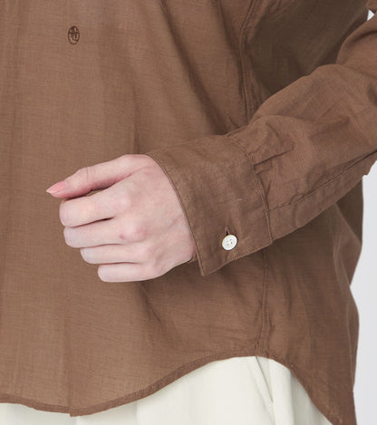 Nanamica CLASSIC FIT SHIRT-BROWN