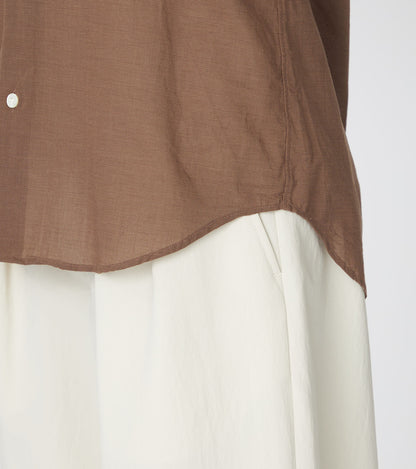 Nanamica CLASSIC FIT SHIRT-BROWN