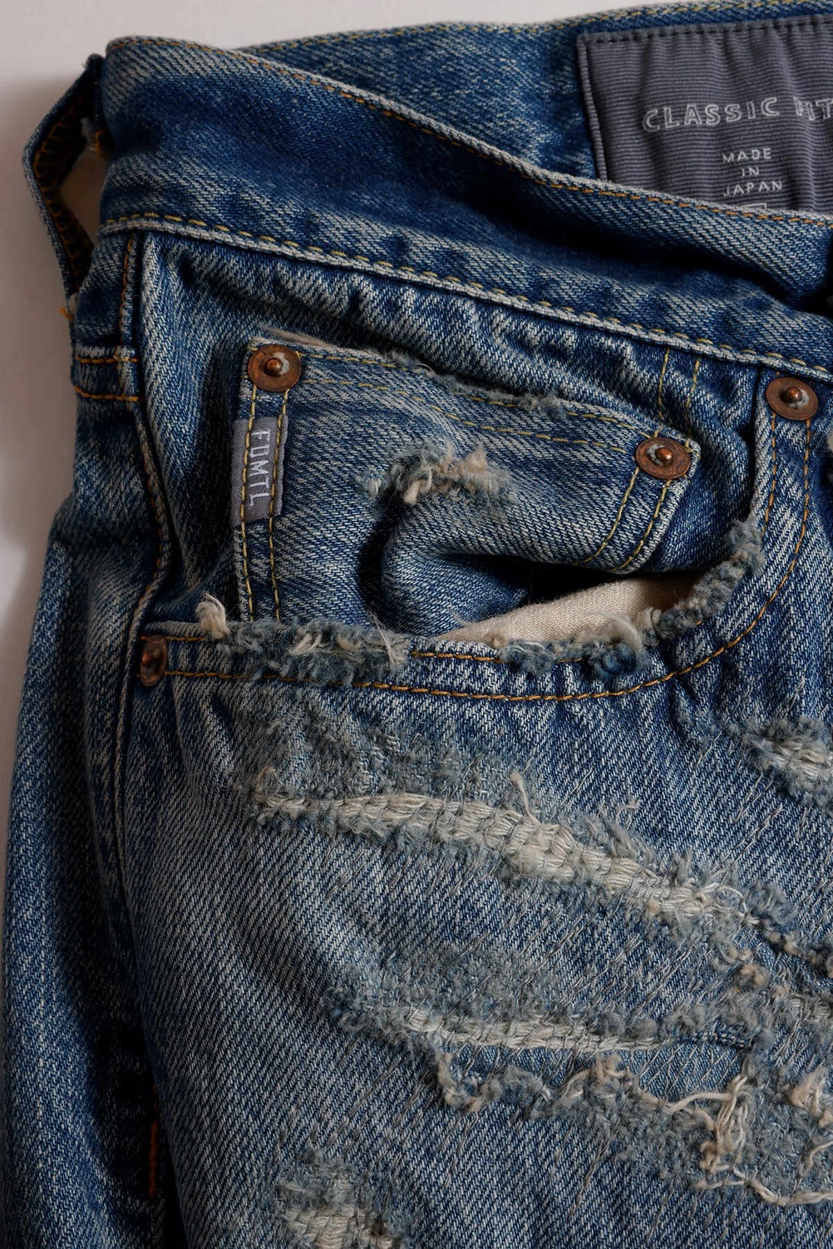 FUNDAMENTAL CLASSIC STRAIGHT DENIM CS136-INDIGO
