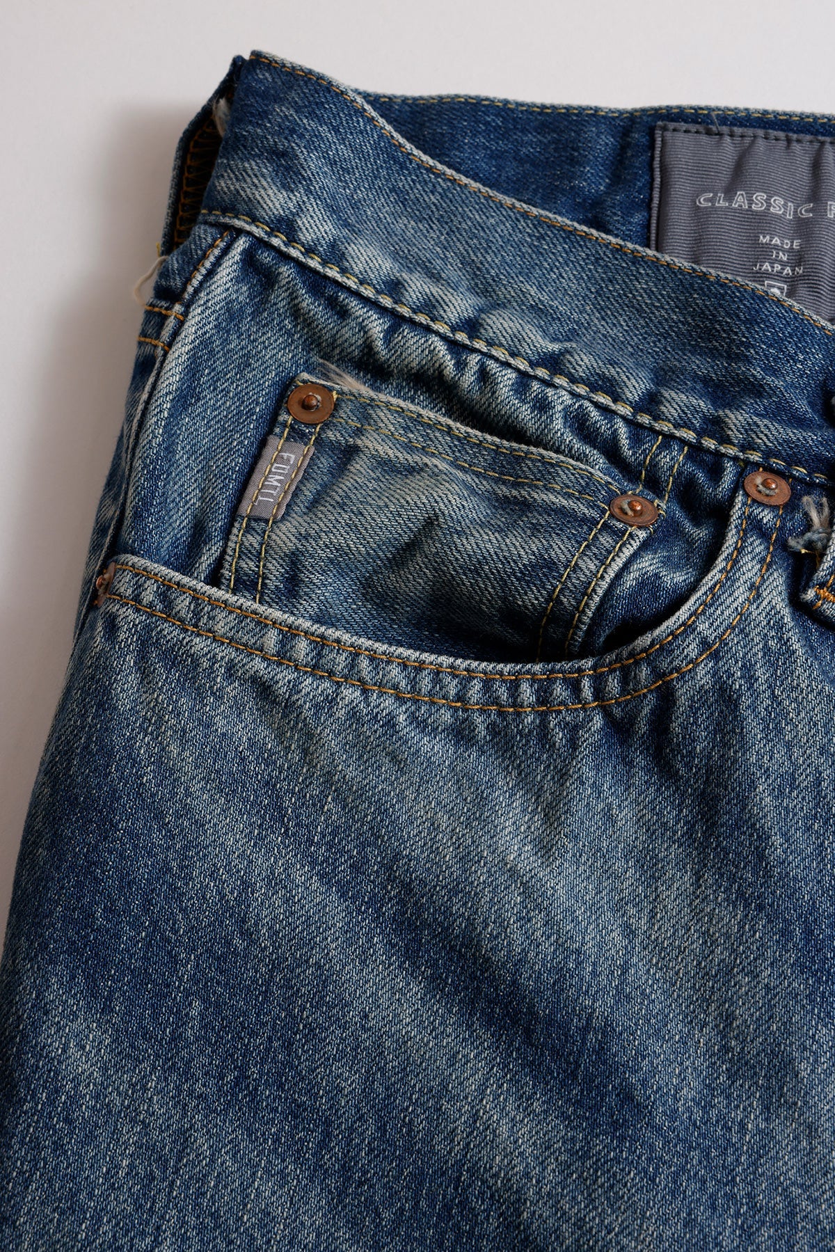FUNDAMENTAL CLASSIC STRAIGHT DENIM CS137-INDIGO
