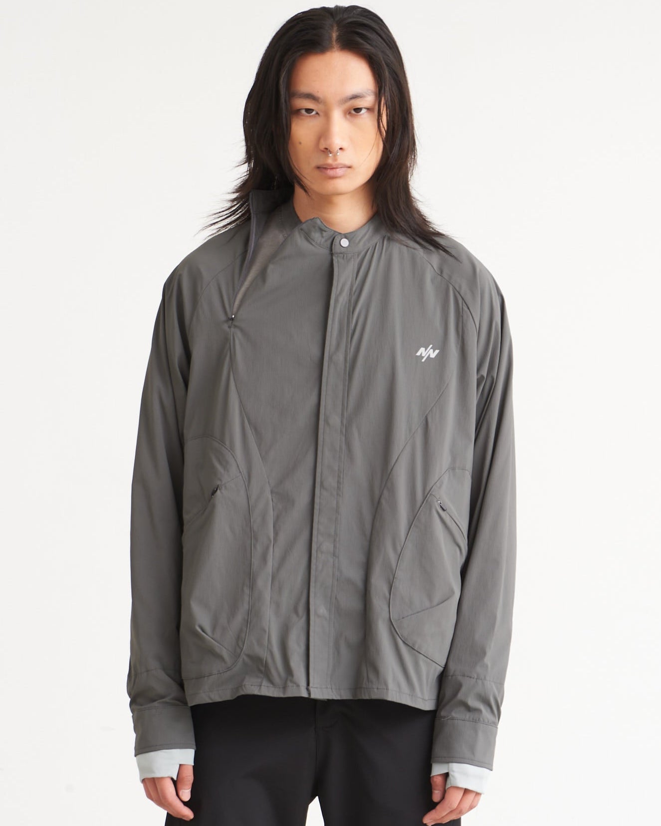 NINE POINT NINE COIL TECHICAL L/S SHIRT-TECHNICAL GRAY