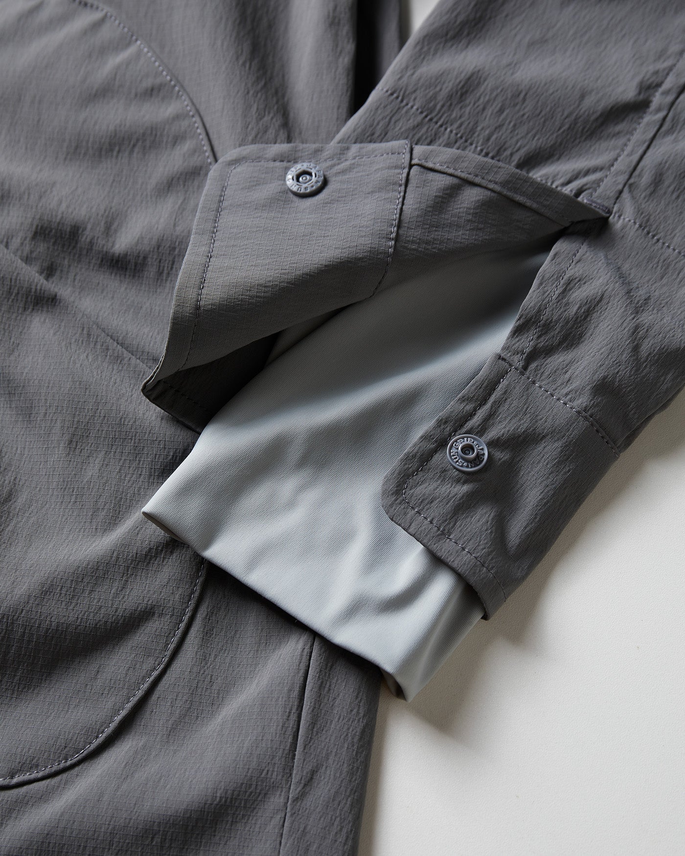 NINE POINT NINE COIL TECHICAL L/S SHIRT-TECHNICAL GRAY