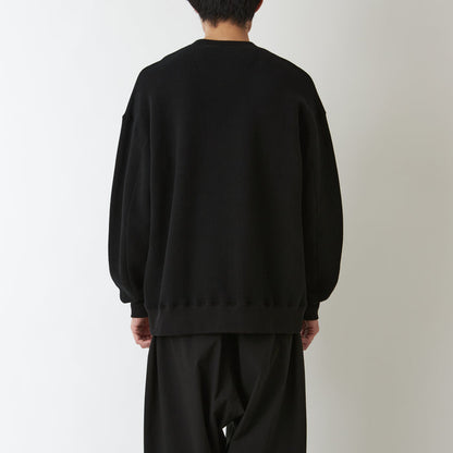 WHITE MOUNTAINEERING COLLEGE LOGO SWEAT SHIRT-BLACK