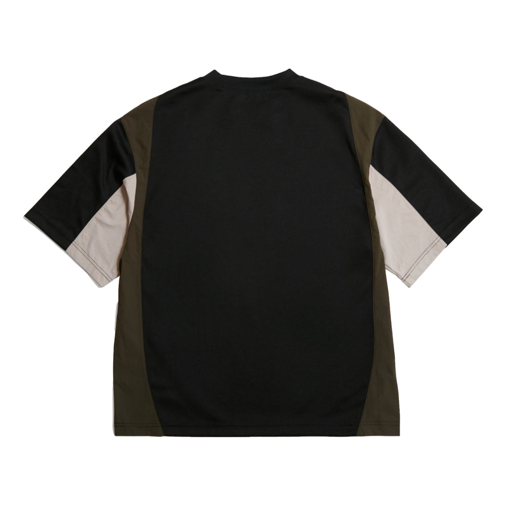 OPEN DIALOGUE COLOUR BLOCK TEE-BLACK