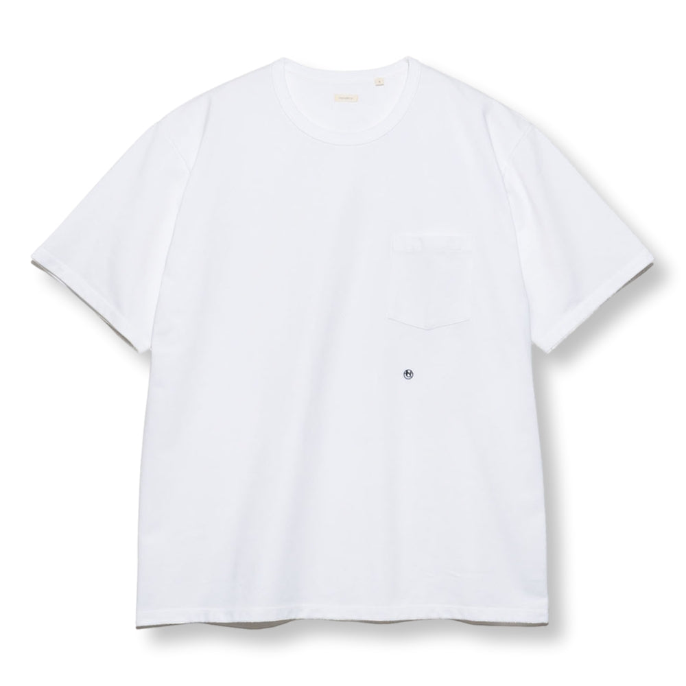 Nanamica COOLMAX JERSEY POCKET TEE-WHITE