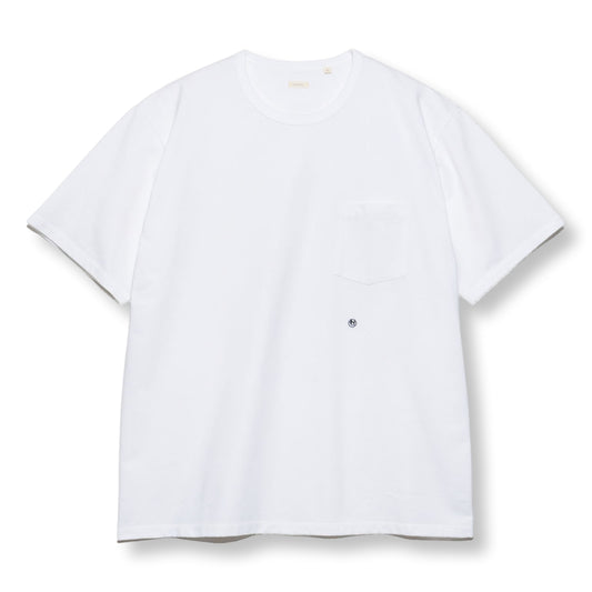 Nanamica COOLMAX JERSEY POCKET TEE-WHITE