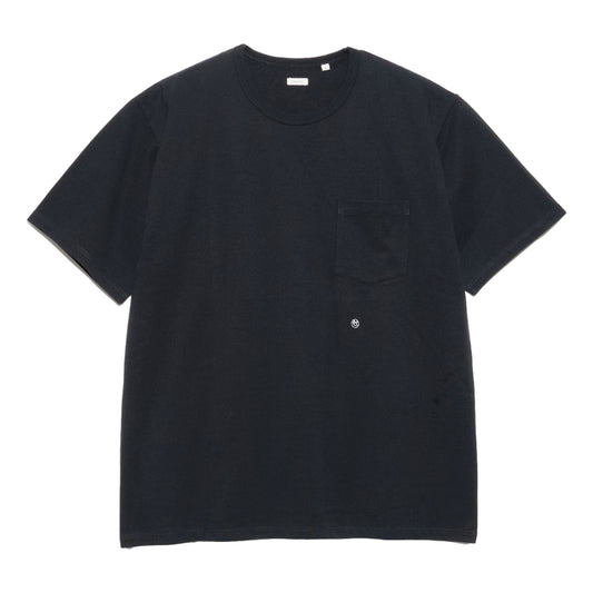 Nanamica COOLMAX JERSEY POCKET TEE-BLACK
