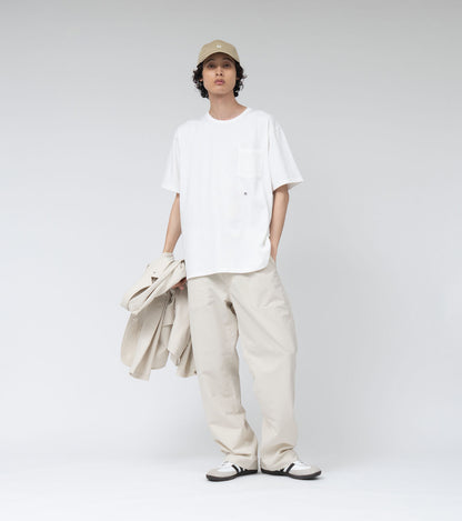 Nanamica COOLMAX JERSEY POCKET TEE-WHITE