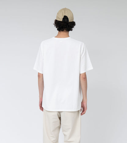 Nanamica COOLMAX JERSEY POCKET TEE-WHITE