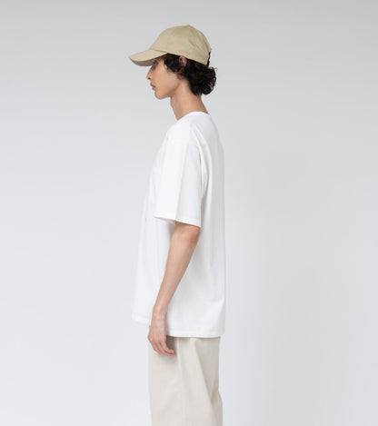 Nanamica COOLMAX JERSEY POCKET TEE-WHITE