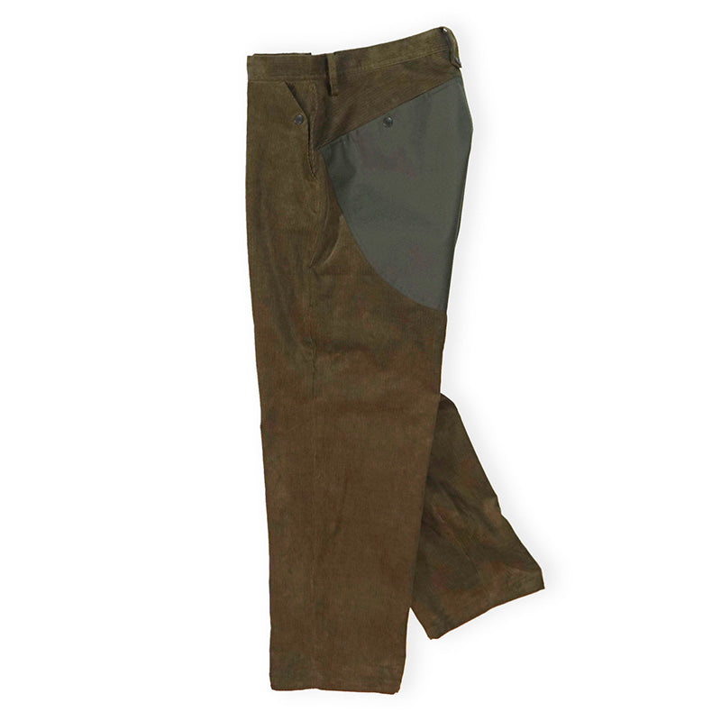 NORBIT CORDUROY WIDE TAPERED PANTS-OLIVE