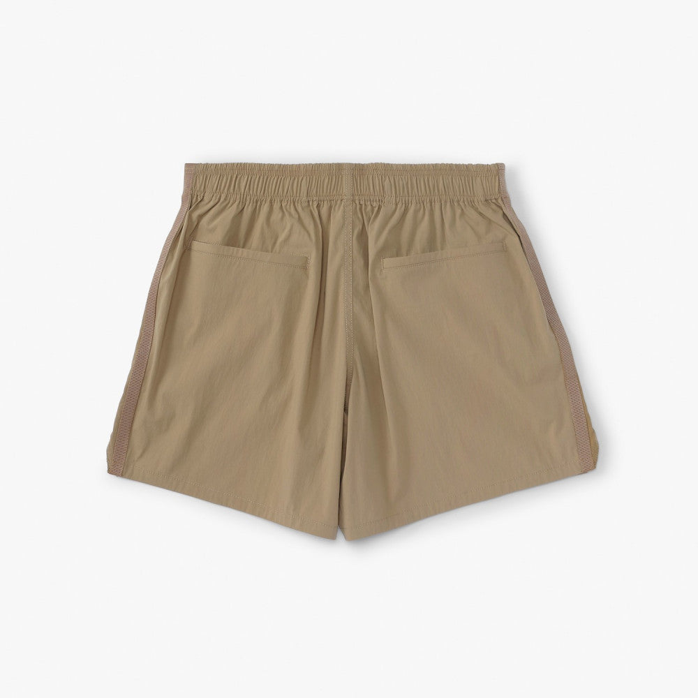 MADNESS COTTON NYLON EASY SHORTS (FABRIC BY JAPAN)-BROWN