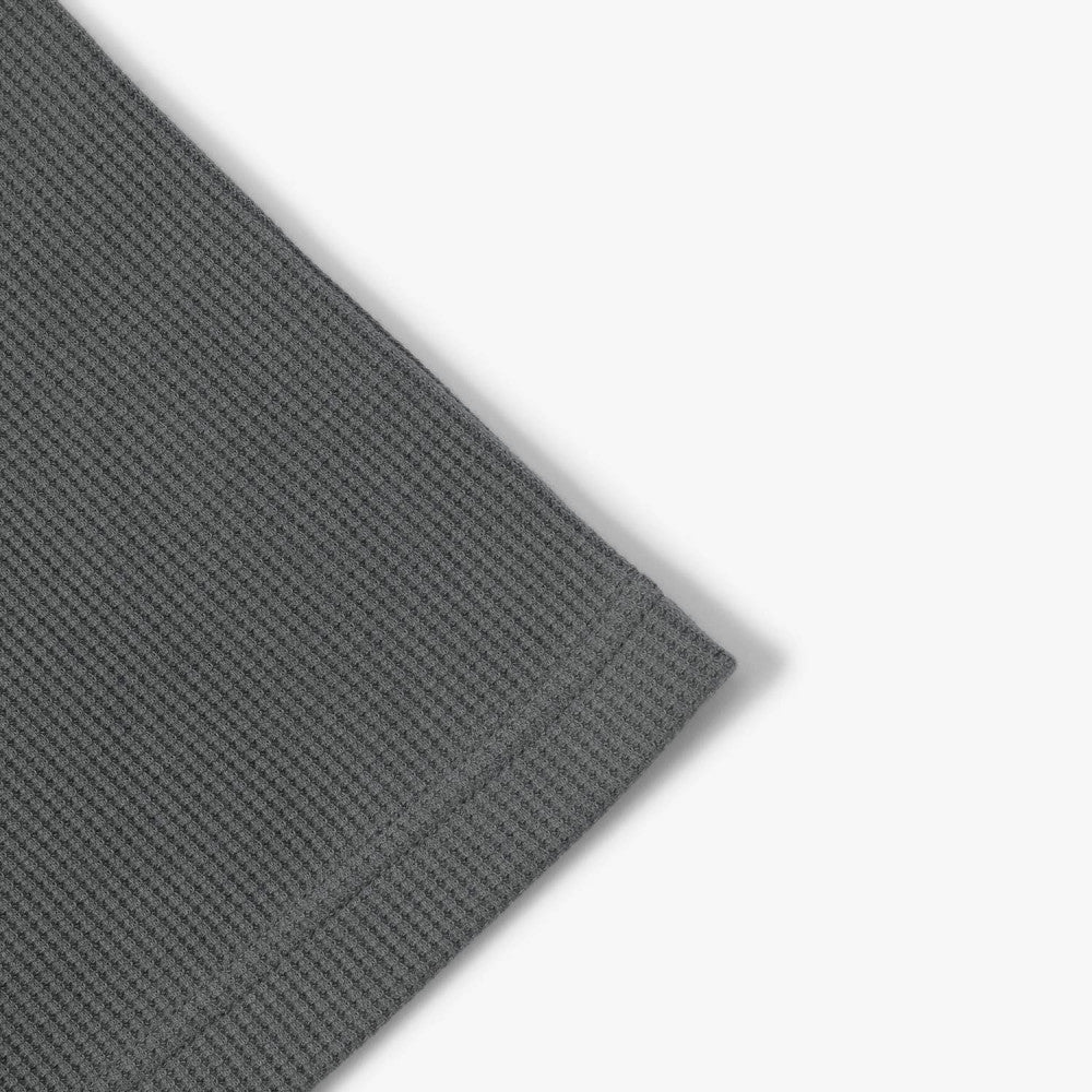 MADNESS COTTON POLY WAFFLE KNITTED TEE (FABRIC BY JAPAN)-CHARCOAL