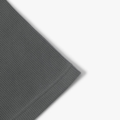 MADNESS COTTON POLY WAFFLE KNITTED TEE (FABRIC BY JAPAN)-CHARCOAL