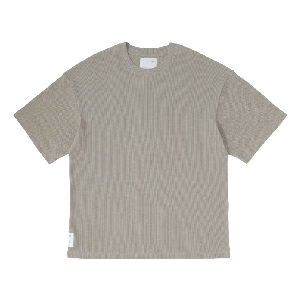 MADNESS COTTON POLY WAFFLE KNITTED TEE (FABRIC BY JAPAN)-SAND