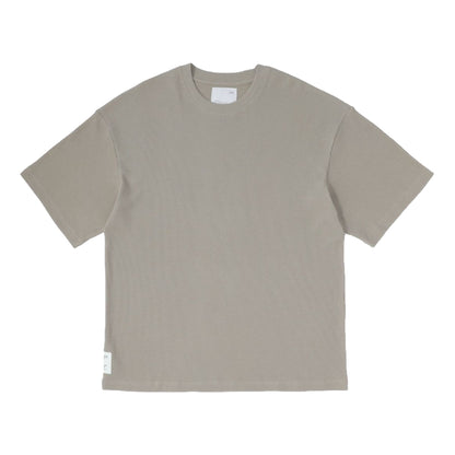 MADNESS COTTON POLY WAFFLE KNITTED TEE (FABRIC BY JAPAN)-SAND