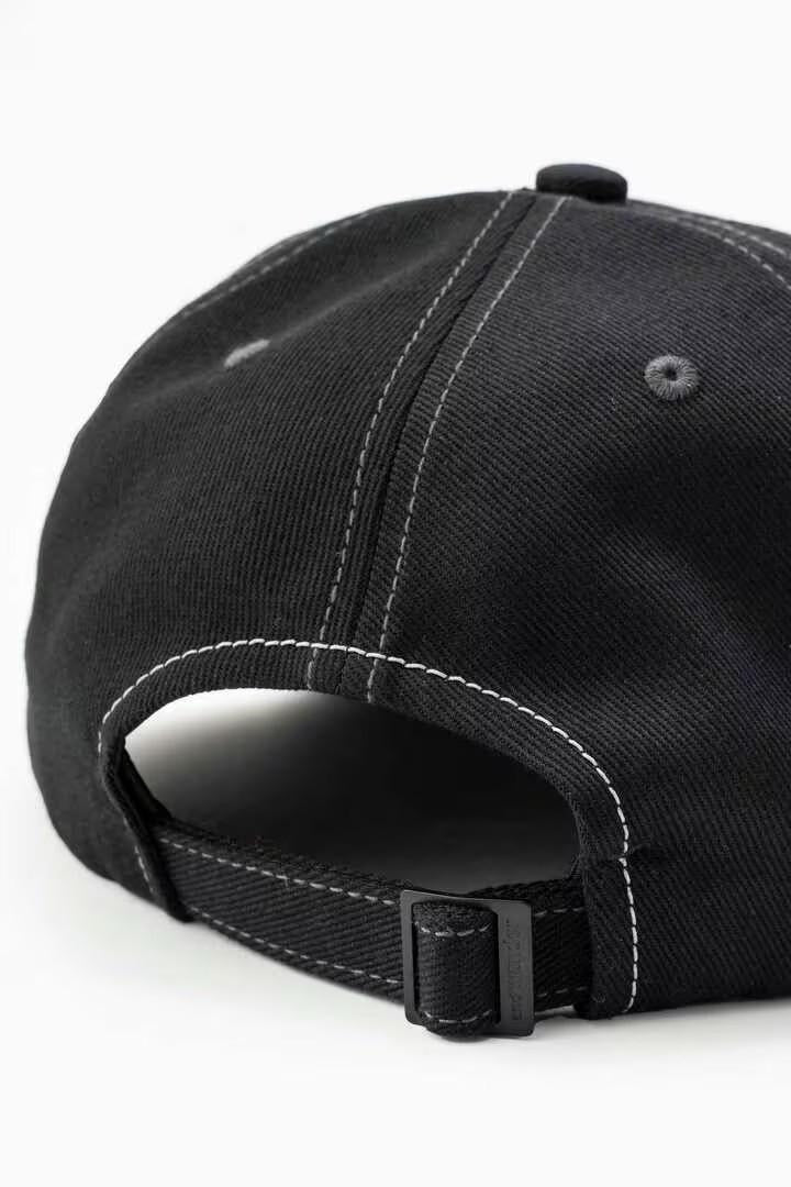 AND WANDER COTTON TWILL CAP-BLACK