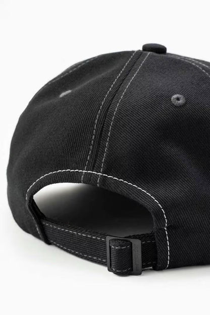 AND WANDER COTTON TWILL CAP-BLACK