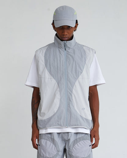 NINE POINT NINE COVE FUNCTIONAL VEST-LIGHT GREY