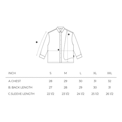 NINE POINT NINE COVE PATCH POCKET L/S SHIRT-LIGHT GREY