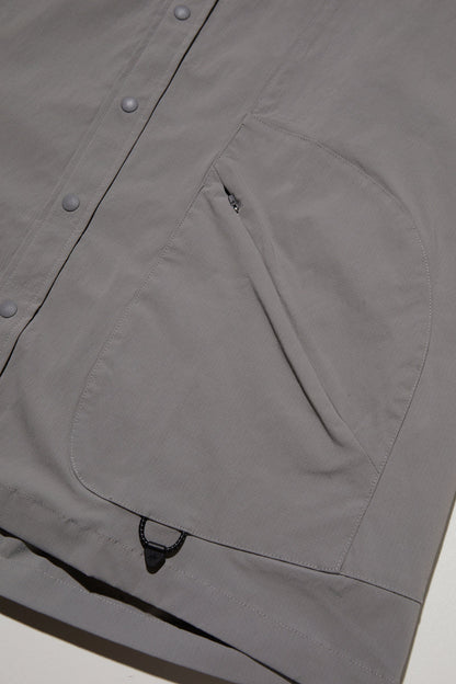 NINE POINT NINE COVE PATCH POCKET L/S SHIRT-GREY