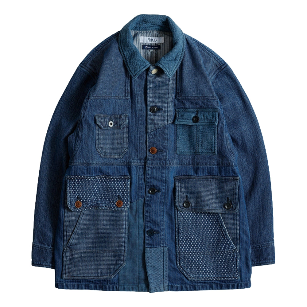 FUNDAMENTAL COVERALL JACKET 3YR WASH-INDIGO