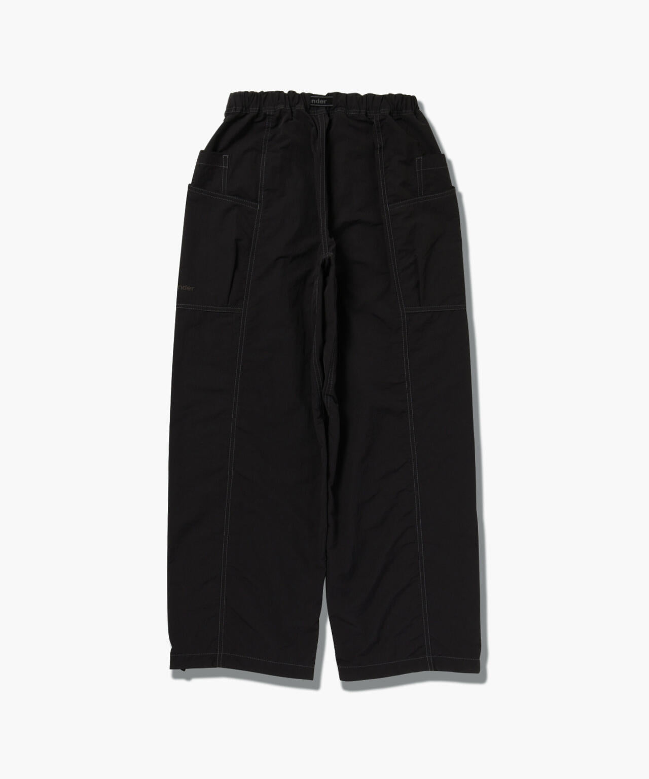 AND WANDER CRINKLED NYLON PANTS-BLACK