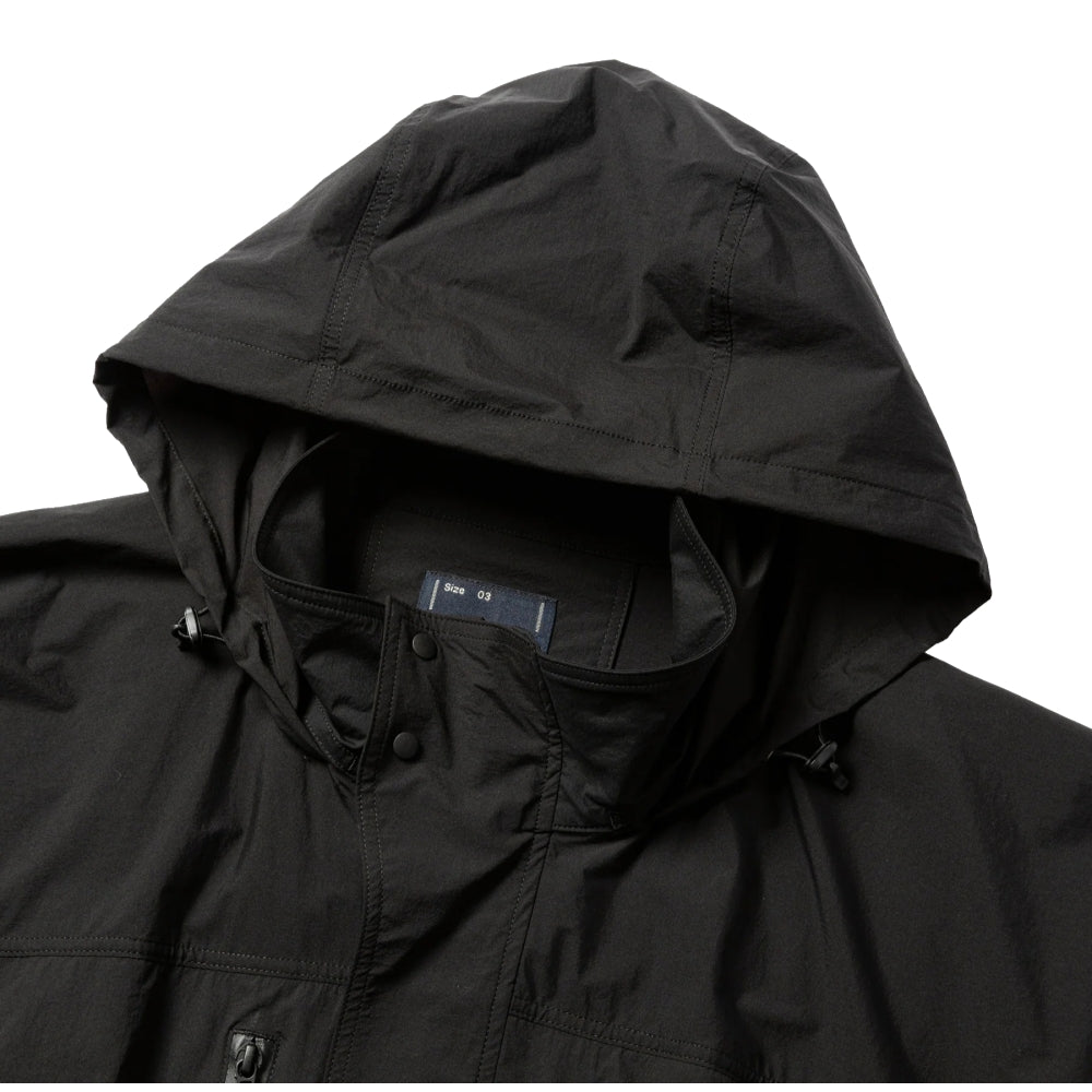 MEANSWHILE CRISP NYLON WIND JACKET-BLACK