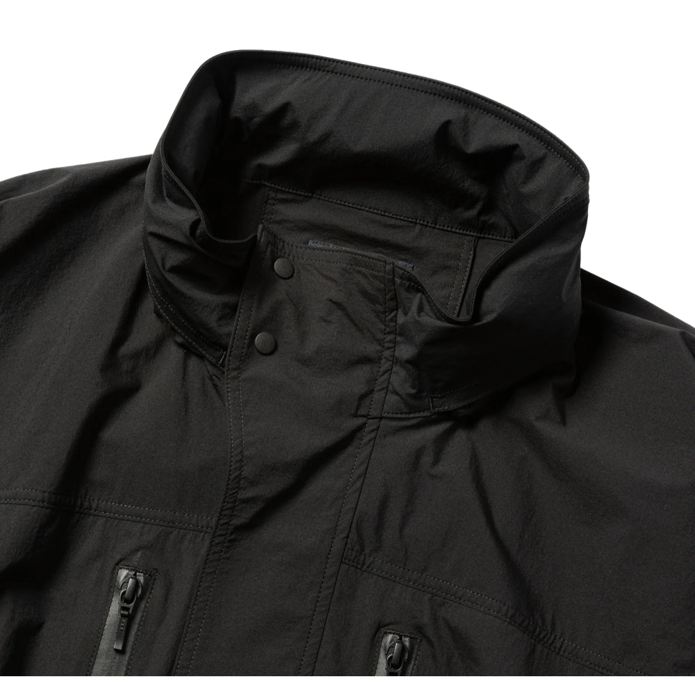 MEANSWHILE CRISP NYLON WIND JACKET-BLACK